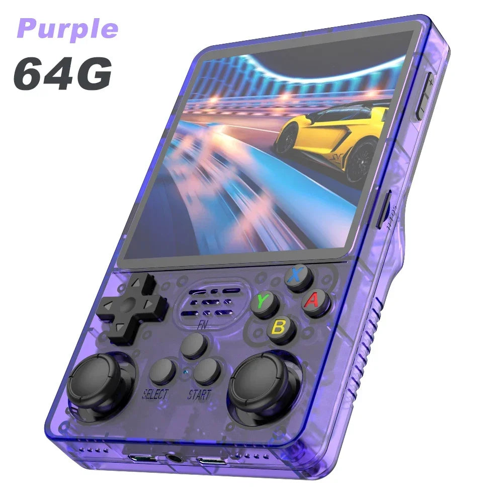 【Hot Sale】4" IPS Retro Handheld Game Console R36Plus, Dual-RAM 1G Chip, ARKOS 2.0 for 15,000+ Games, Portable Gaming for PSP/N64