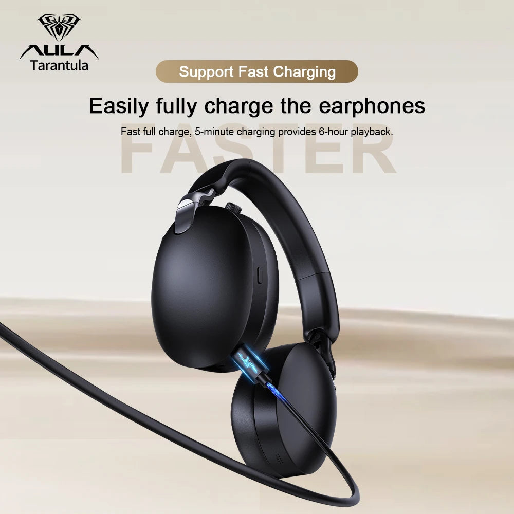 AULA A500 Wireless Headphones 2.4G/Bluetooth/Wired Noise Reduction Head-mounteds Earphone 1000mAh Gaming Headset Laptop Computer