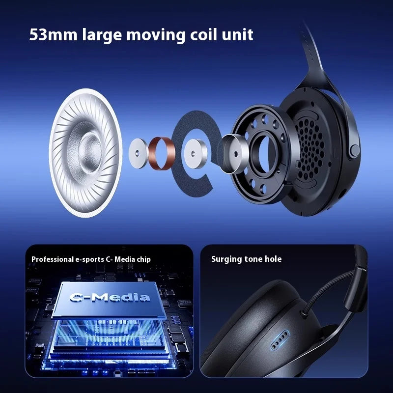 2025 Mchose X9 Headphone 3 Mode Wireless Headset Surround Sound Effect With Mic E-Sports Earphones Custom Accessories For Fps