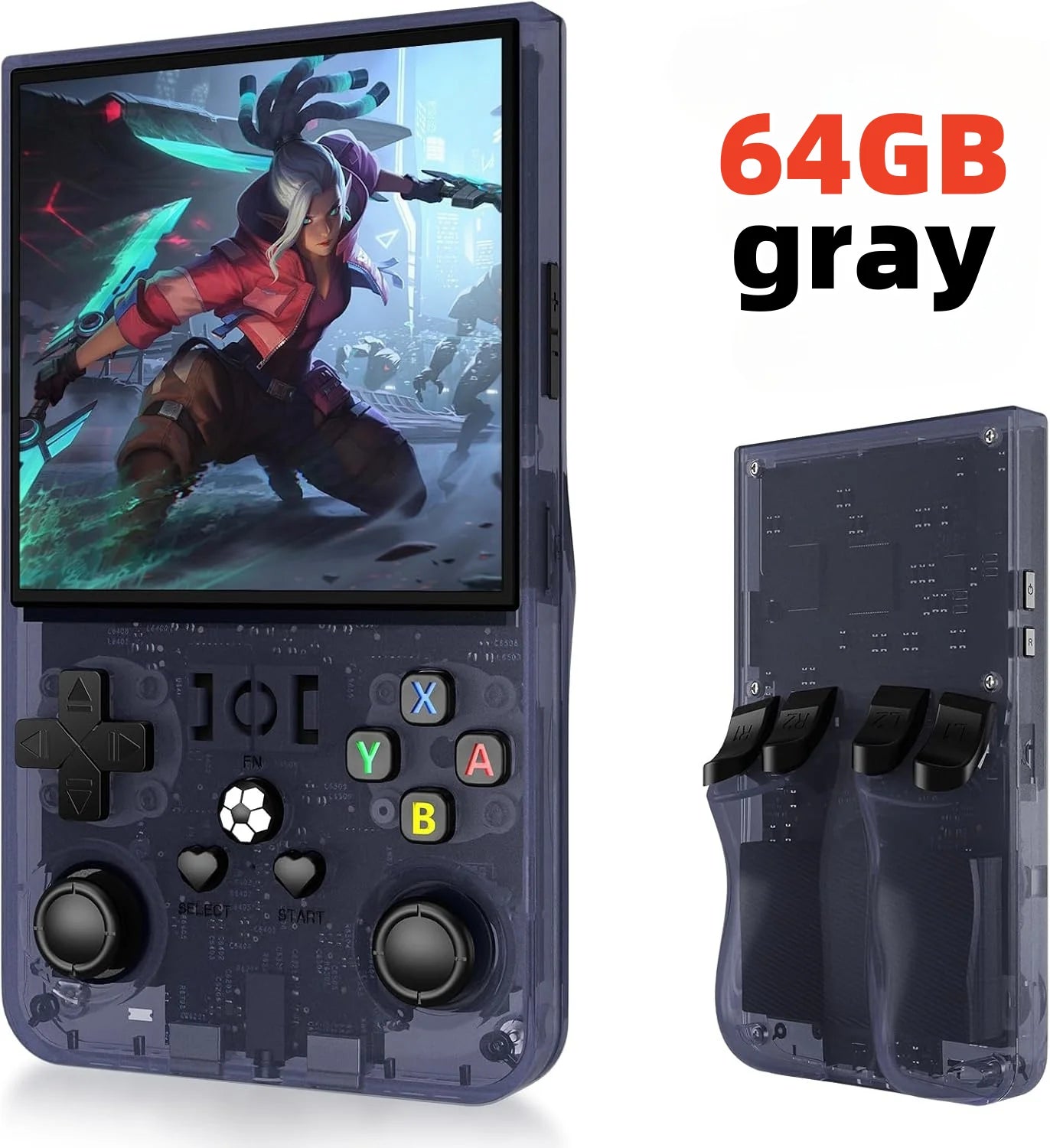 R36 pro Open Source Retro Handheld Video Game Console with 3.5 Inch IPS Screen 128GB Portable Pocket Linux System Gaming Player