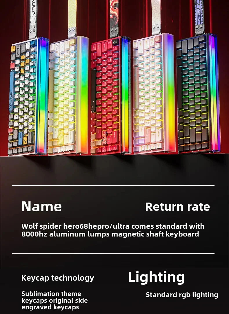 New AULA HERO 68HE/ULTRA INSTOCK Magnetic Switch Gaming Keyboard&Mouse E-sport Custom Mechanical Wired Keyboard Accessories