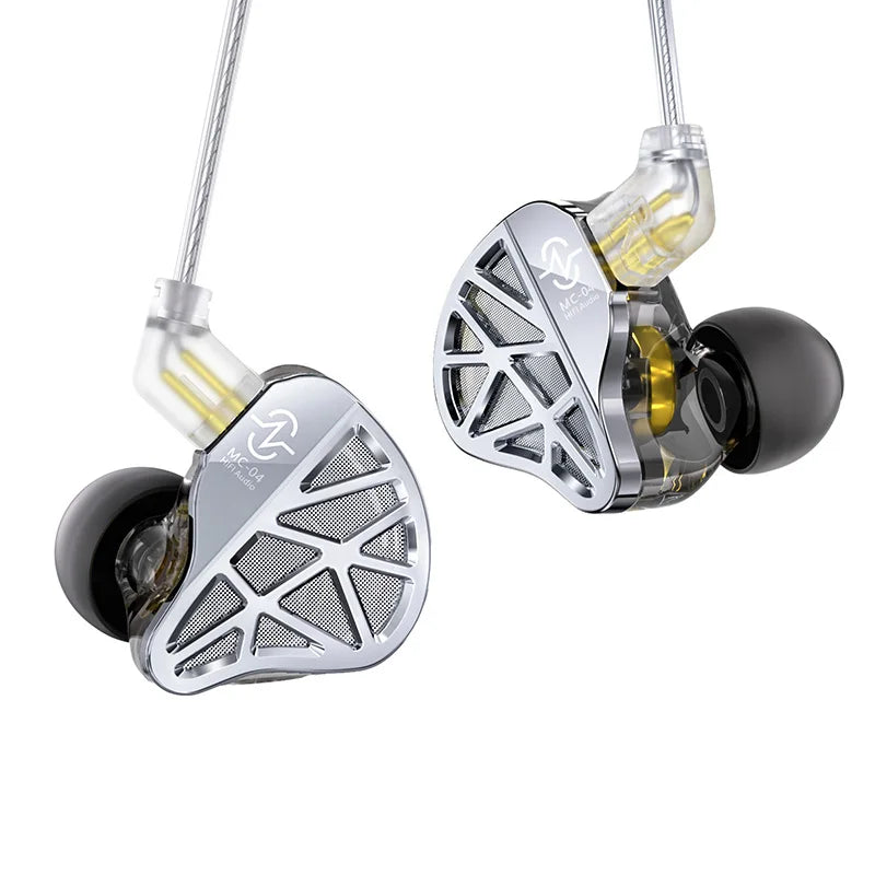 In-Ear HiFi Earphones CCZ MC04 DD&BA Hybrid Wired Headphones Stereo Bass Gaming Headsets Monitor Detachable 0.78mm 2Pin Cable