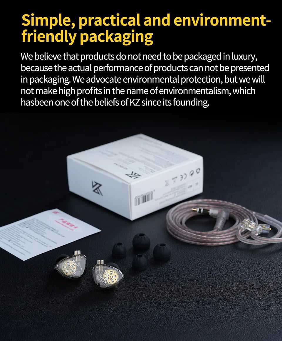 KZ Merga Bass Headphones HIFI noise-cancelling sports in-ear headphones New arrival!