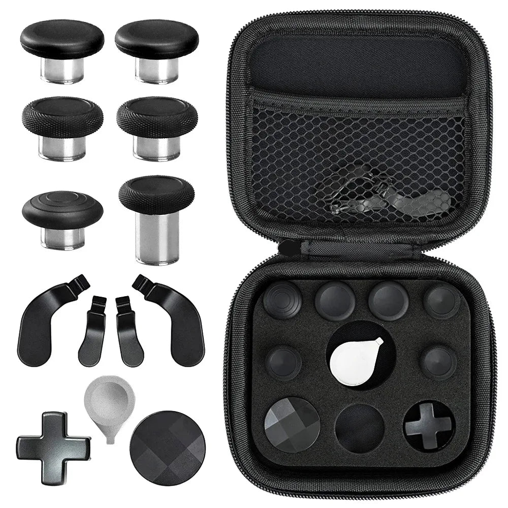 for Xbox One Elite Series 2 Controller Accessories Kit Metal D-Pad Trigger Paddles Repair set Gamepad Thumb Stick Grips