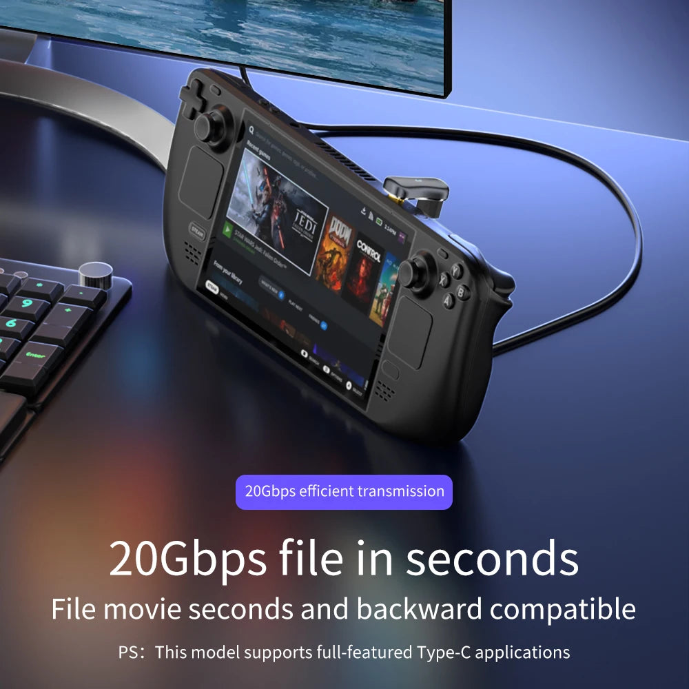 180 Degree U-shaped 100W USB 3.2 Type C /USB Male to Female Adapter OTG 10Gbps Fast Data 4K Tablet USB-C Charging Converter Tool