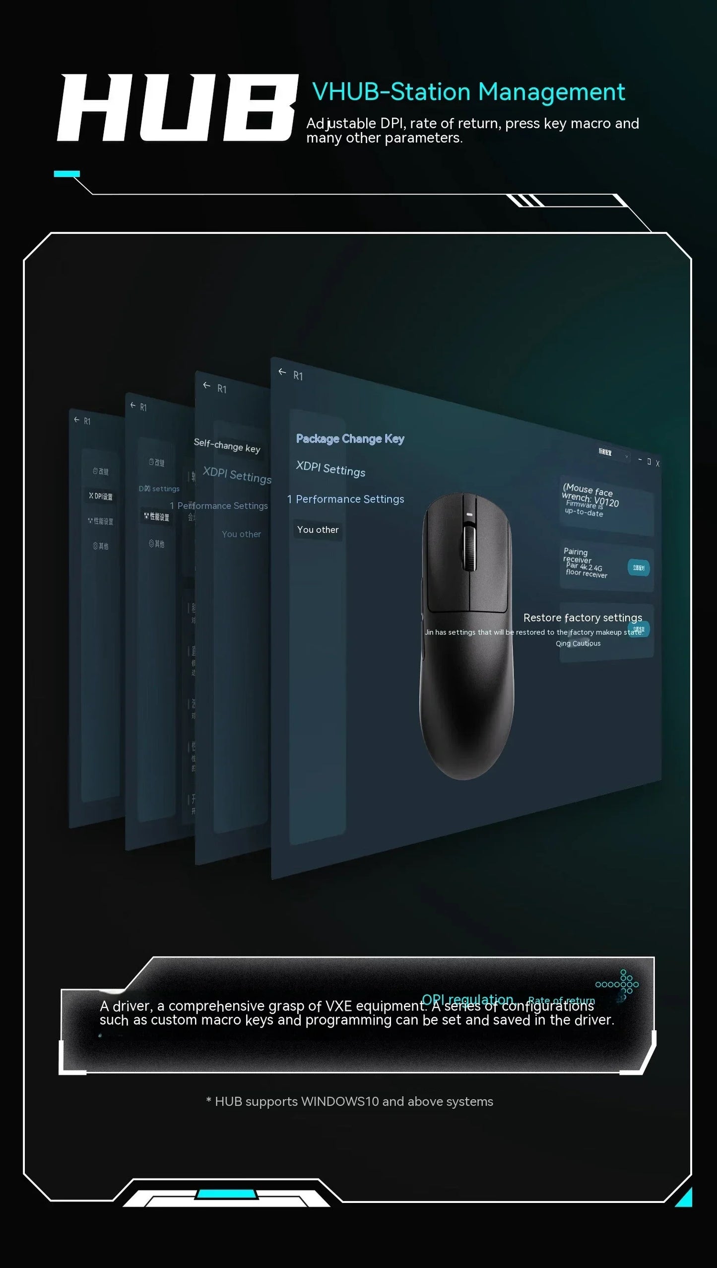 ATK Vxe Dragonfly R1 Mouse Black White R1 Se Pro Mouse 4K Receiver Lightweight Pc Wireless Bluetooth Game E-sports Accessories