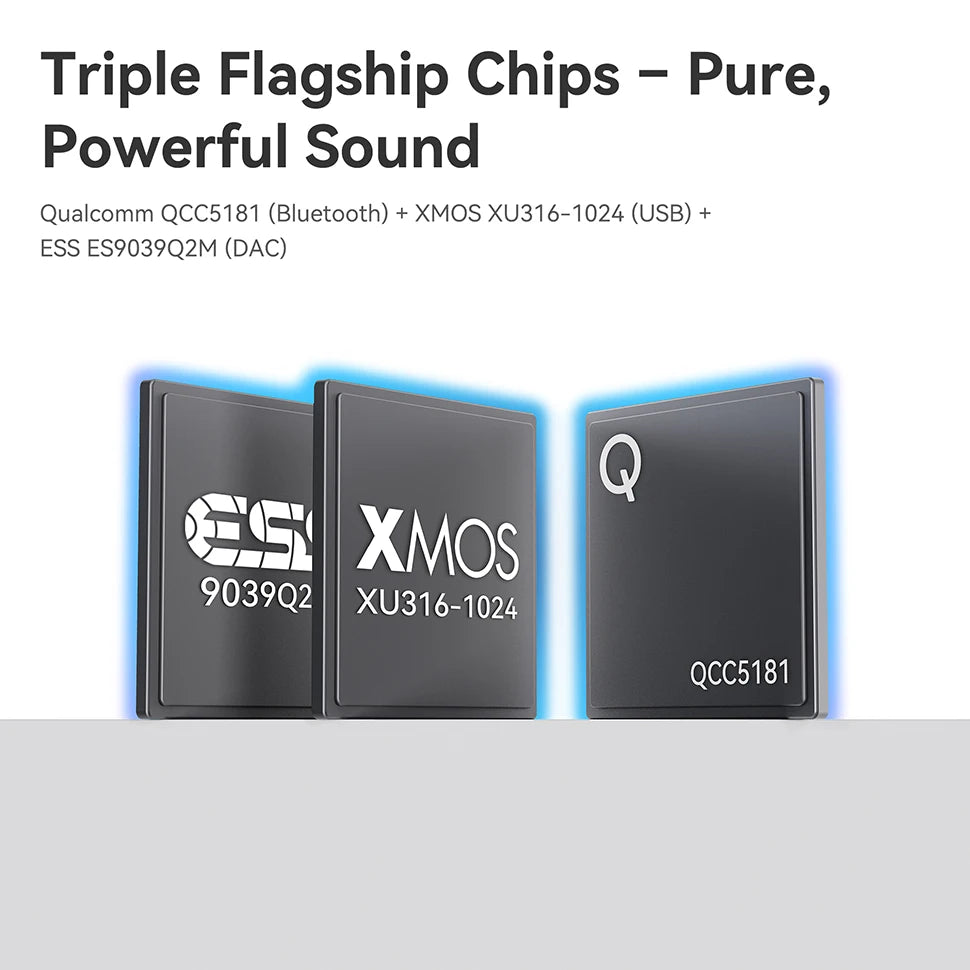Khadas Tea Pro Portable Headphone Amp with Magnetic/0.95" Display/BT5.4/2100mAh/ESS ES9039Q2M, support PCM 768/DSD 512/3.5/4.44m