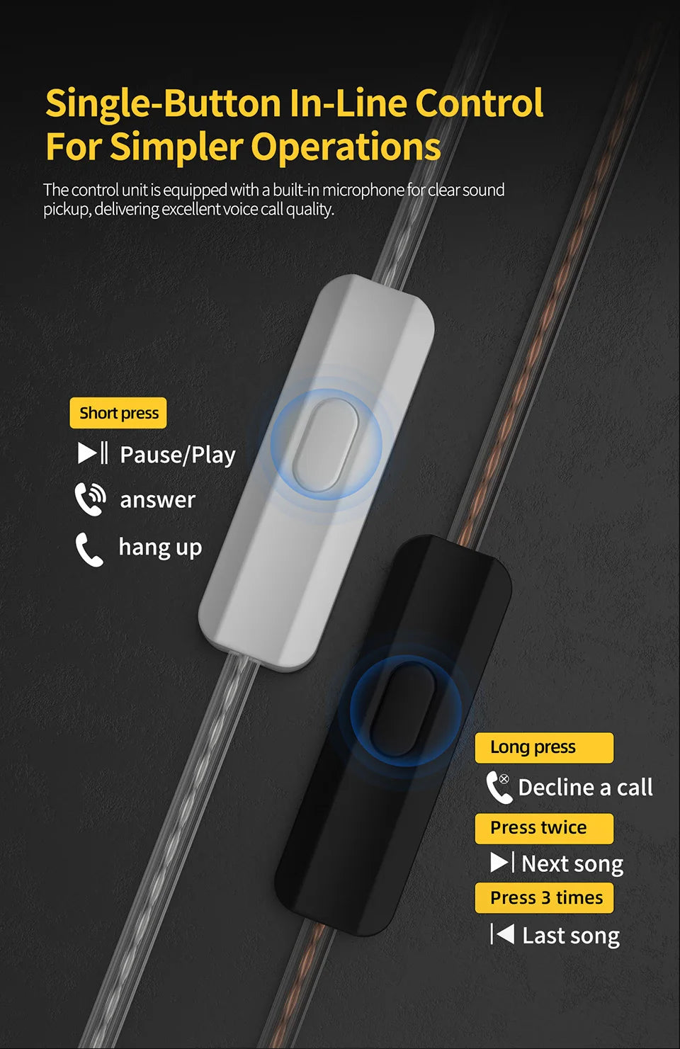 KZ Merga Bass Headphones HIFI noise-cancelling sports in-ear headphones New arrival!