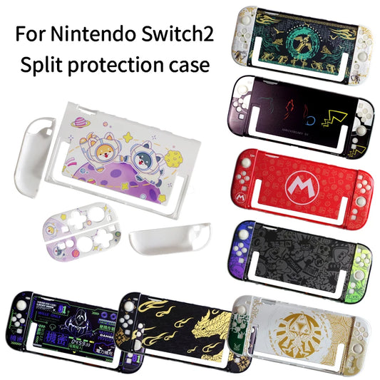 For Nintendo Switch2 protective hard case put in dock Switch 2 Split protection case PC cover NS2 console hard shell