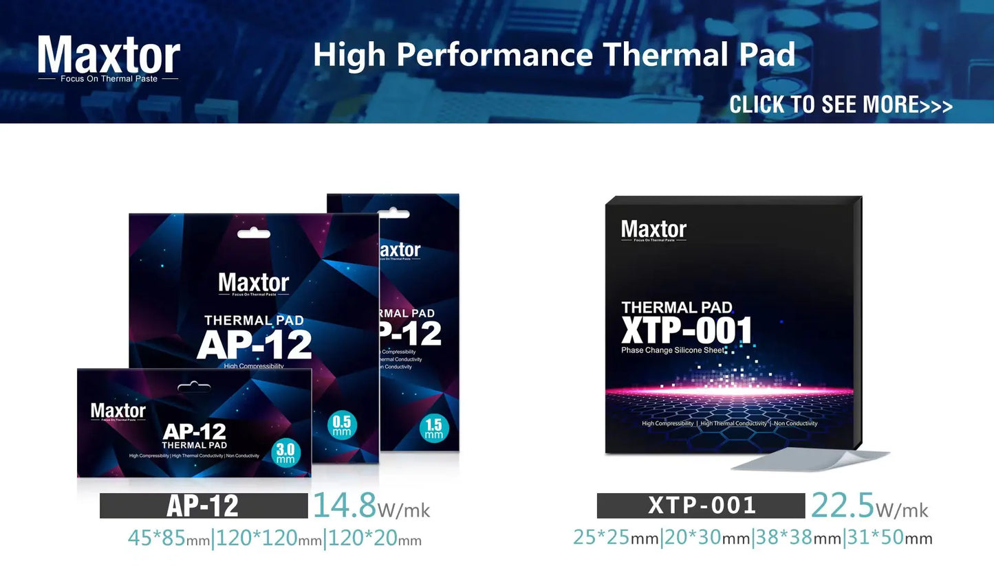 12.8W/mk Maxtor CTG8 AMD Intel Processor CPU GPU Cooler Cooling Fan Thermal Grease Thermal Paste Cpu Heatsink Plaster