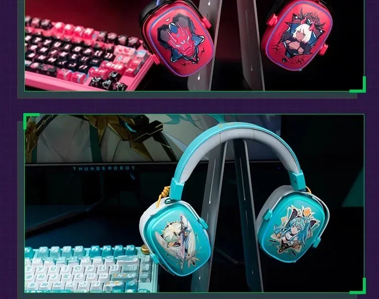 VALKYRIE  VK S1 Gaming Headphones 3-Mode Wireless Bluetooth HiFi 50mm Large Dynamic Low Latency Esports Chip Custom Earphones