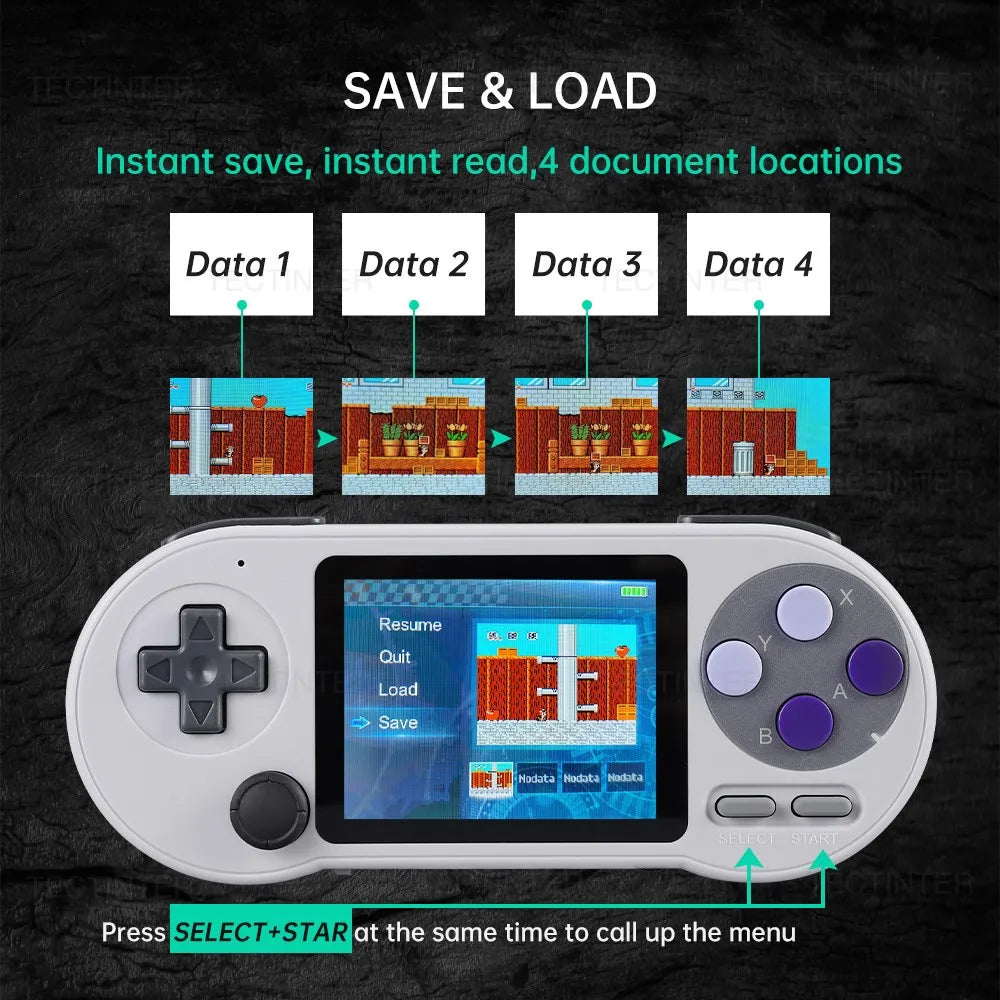 SF2000 3 inch IPS Screen Portable Handheld Game Player Video Game Console Built-in 8000+ Games Retro TV Game Player AV Output