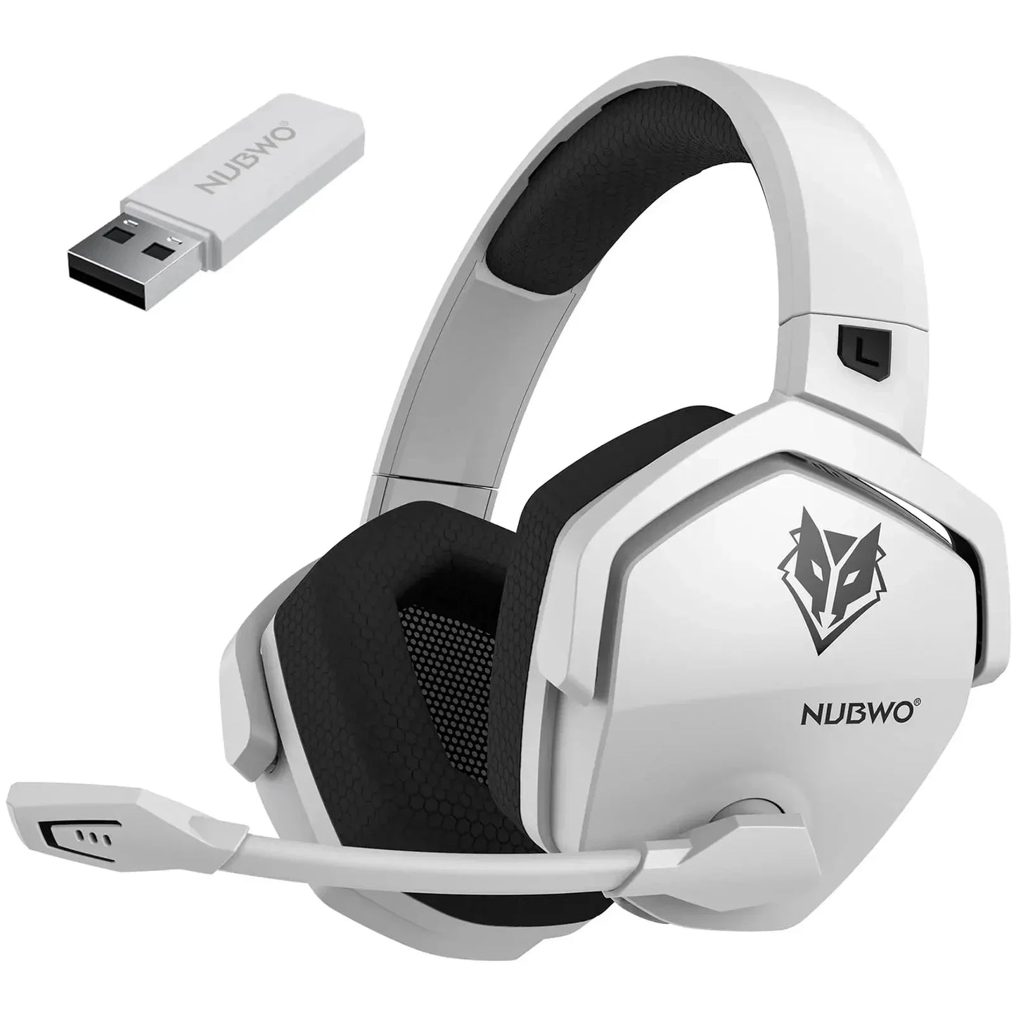 NUBWO G06 Pro Wireless Headsets Gamer with Charging Station for Headset and PS5 Controller Gaming Headphones Long Battery Life