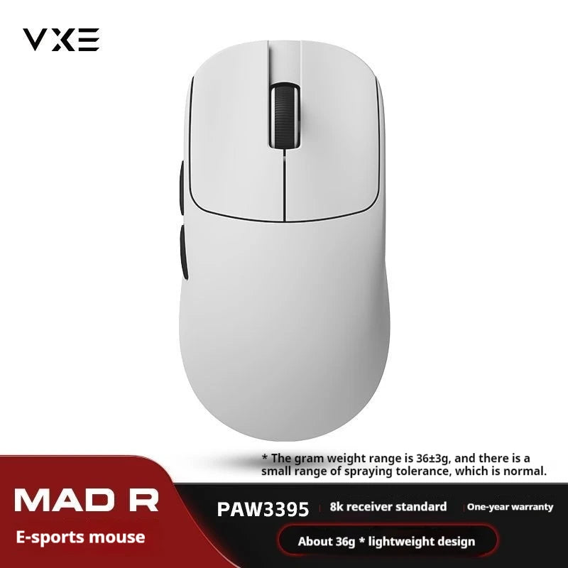 Atk Vxe Vgn Mad R Major Ultra-Lightweight Wireless Mouse Ergonomic Game Dual-Mode Esports Office Mouse Paw3395 Gift