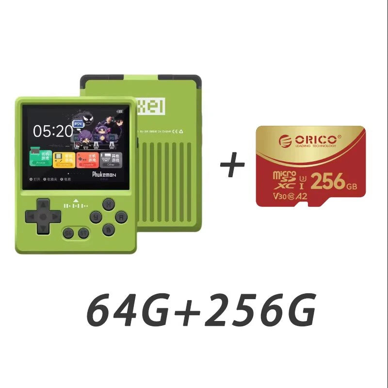 GKD Pixel2 Retro Handheld Game Console Portable Game Console 640x480Ips Rk3326s Metal CNC Body 2.4" IPS Screen Man Birthday Gift