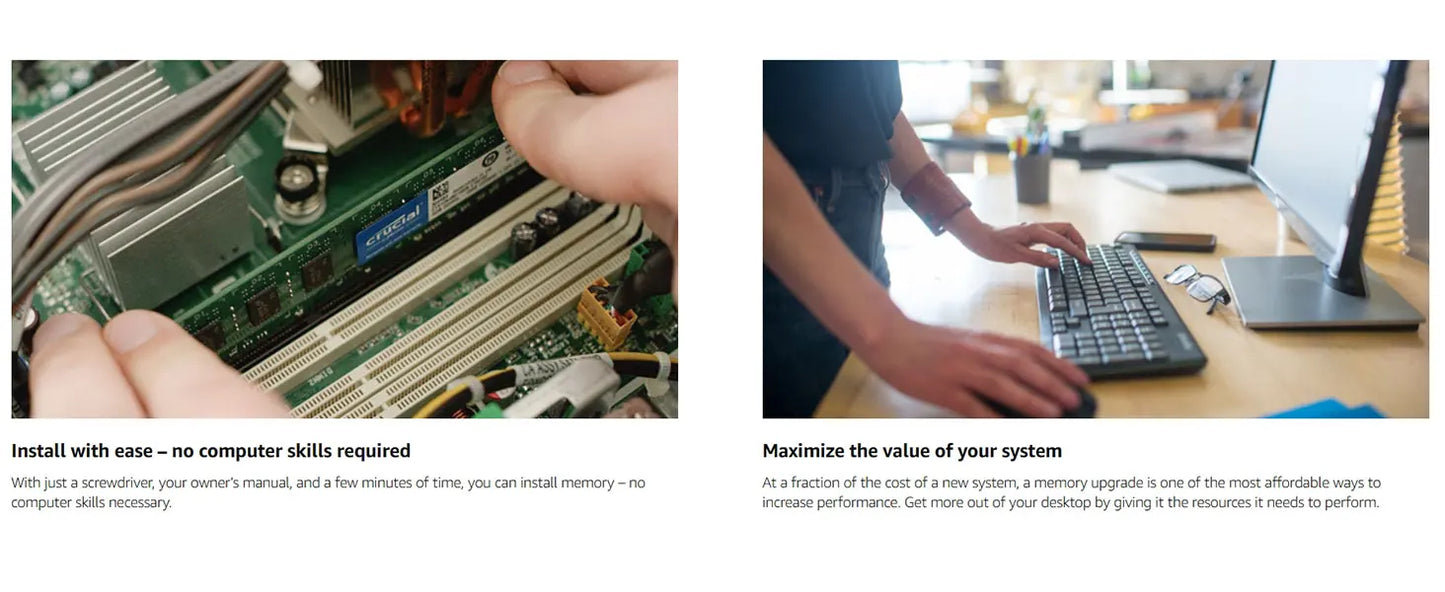 Crucial Memoria RAM DDR3 DDR3L 4GB 8GB 1600MHz 1333 1866MHz DIMM Memory 1.35V 1.5V 240Pin PC3-10600 PC3L-12800 14900 For Desktop