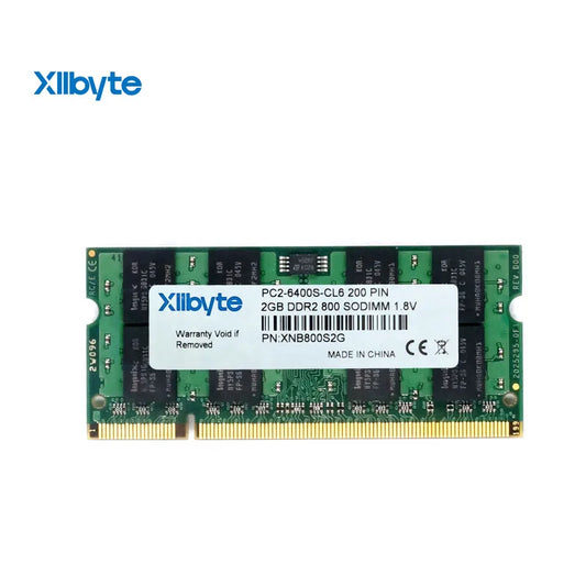 Xllbyte New Sealed SODIMM DDR2 2GB Memory for Laptop RAM 533mhz(PC2-4200)/667Mhz(PC2-5300)/800mhz(PC2-6400) ,High Compatibility