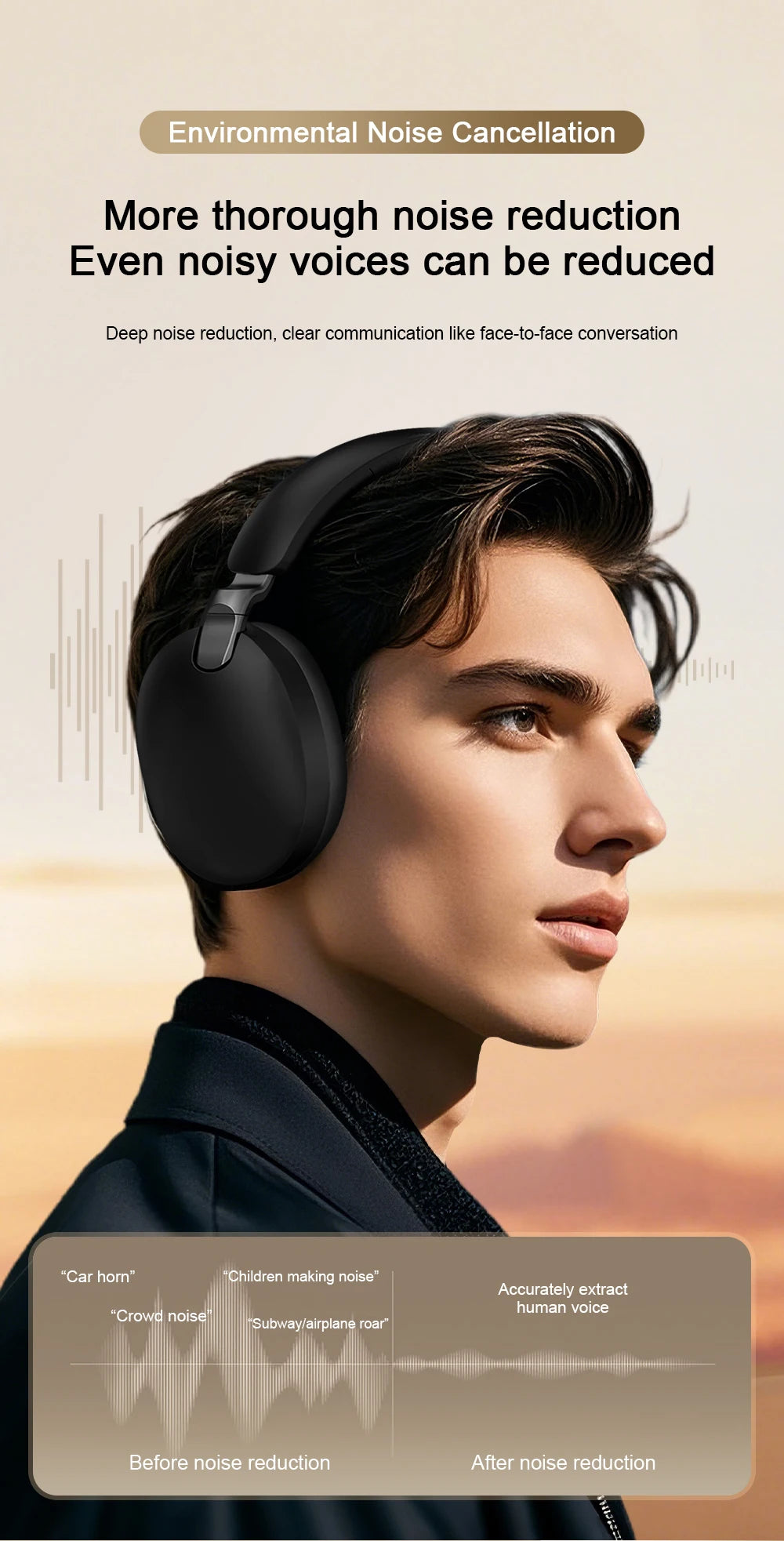 AULA A500 Wireless Headphones 2.4G/Bluetooth/Wired Noise Reduction Head-mounteds Earphone 1000mAh Gaming Headset Laptop Computer
