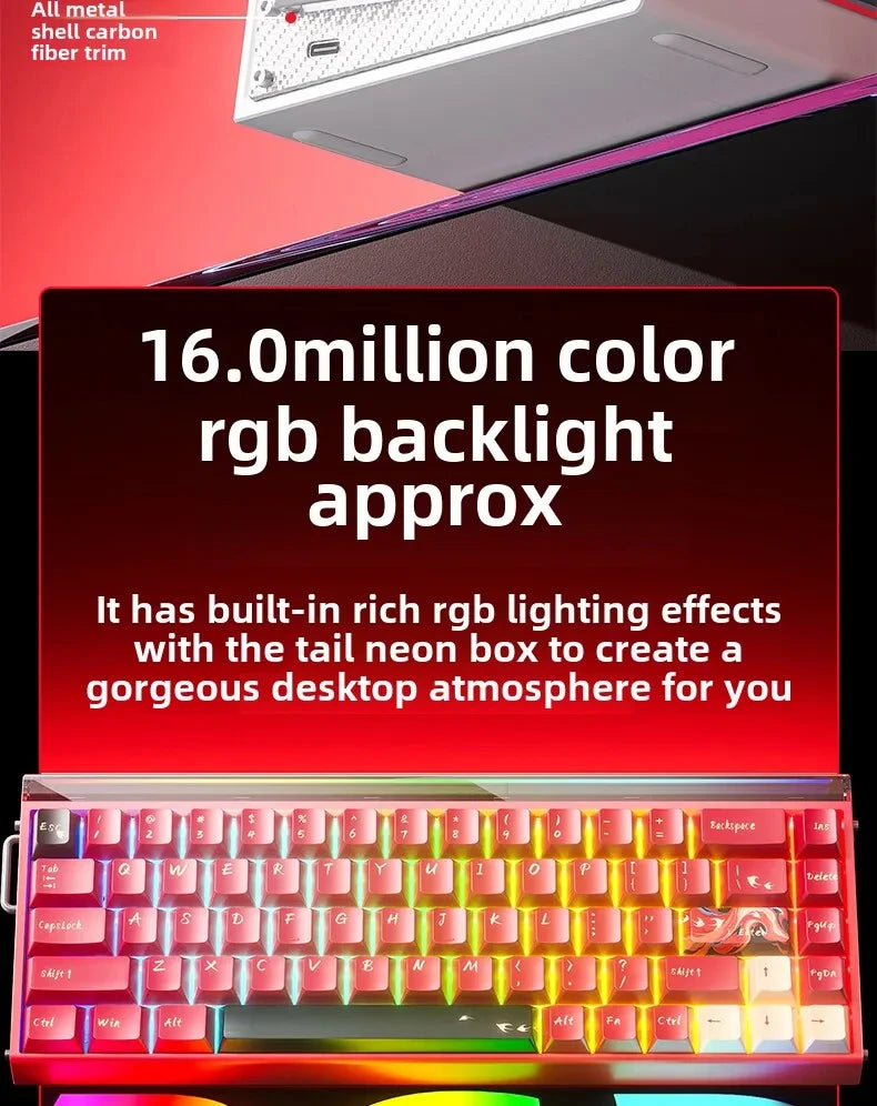 New AULA HERO 68HE/ULTRA INSTOCK Magnetic Switch Gaming Keyboard&Mouse E-sport Custom Mechanical Wired Keyboard Accessories