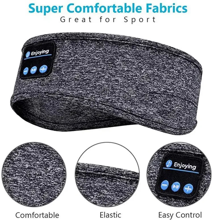 2025 Bluetooth Earphones Sports Sleeping Headband Elastic Wireless Headphones Music Eye Mask Wireless Bluetooth Headset Headband