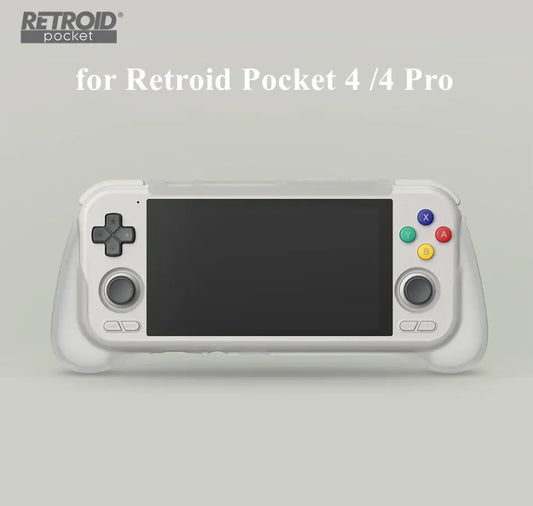 New Retroid Pocket 4 Pro Grip Protect TPU Shell Case Retroid Pocket 4 Officail Grip For RP4 Retro Console Stand Holder