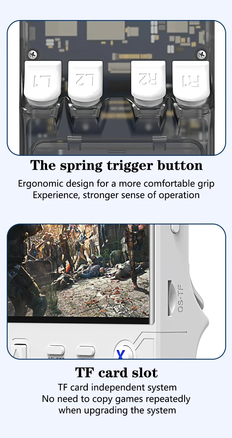 R36 ULTRA 4" IPS Handheld Console – Android , 15000+ Retro Games, 64G/128G, HDMI Output ﻿