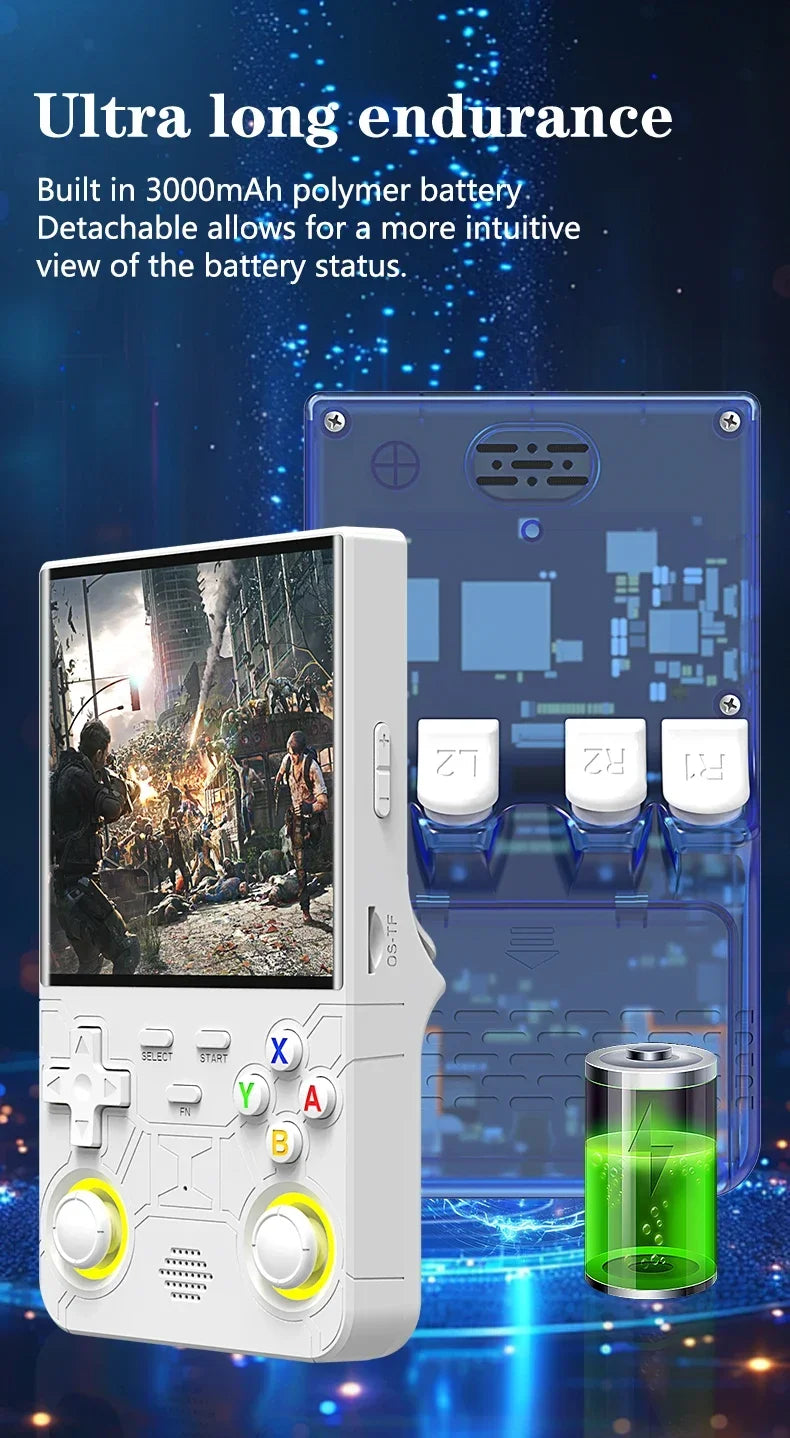 R36 ULTRA 4" IPS Handheld Console – Android , 15000+ Retro Games, 64G/128G, HDMI Output ﻿