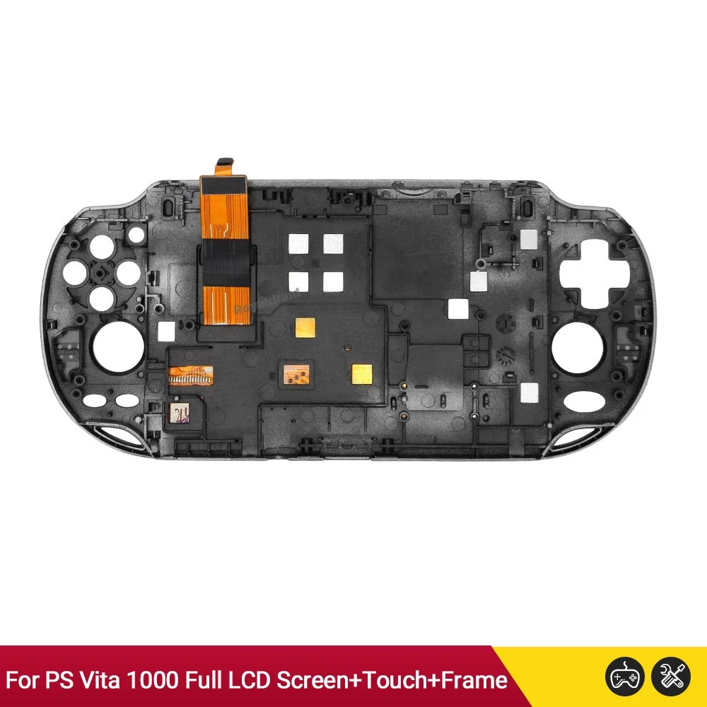 Black White Original Oled LCD Screen Display for PS Vita PSV 1000 1001 1004 Full LCD Screen Display+Touch Digitizer+Frame Set