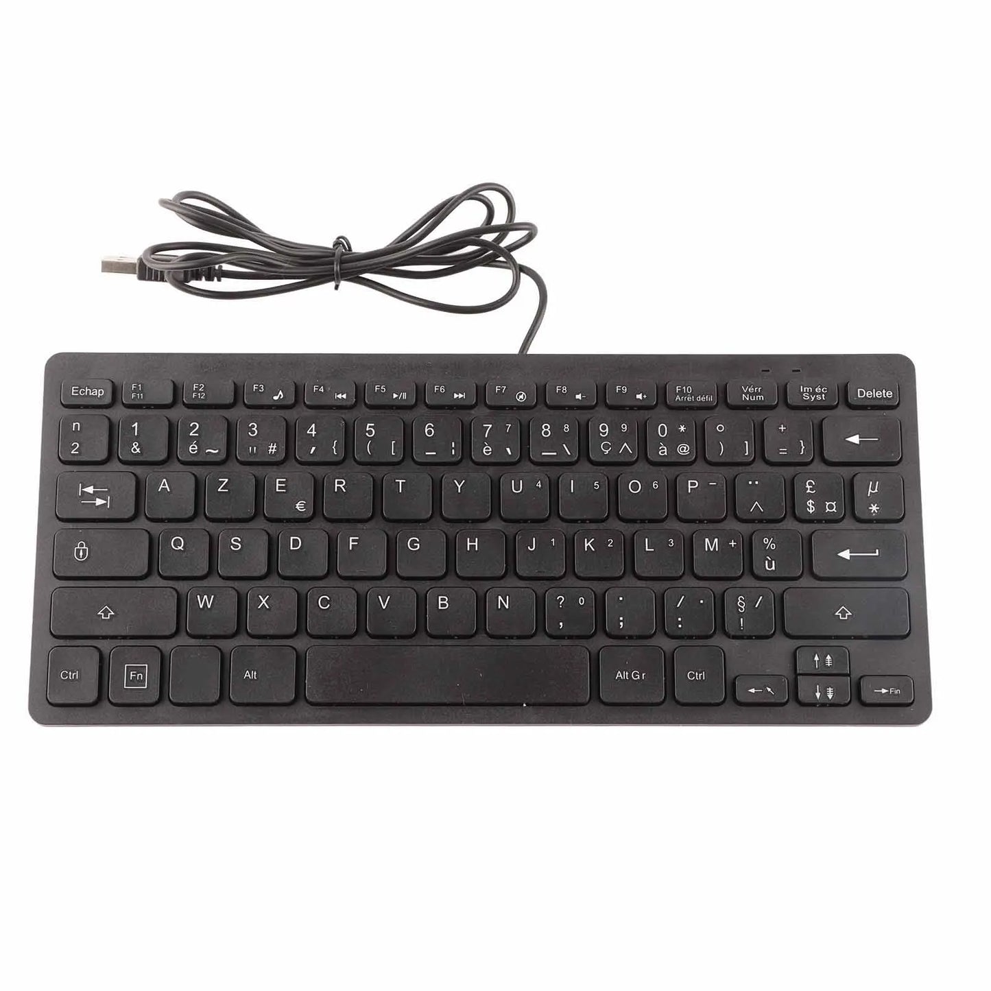 78 Keys German Russian French Keyboard USB Wired Desktop Computer Small Language Keyboard for Home PC Laptop