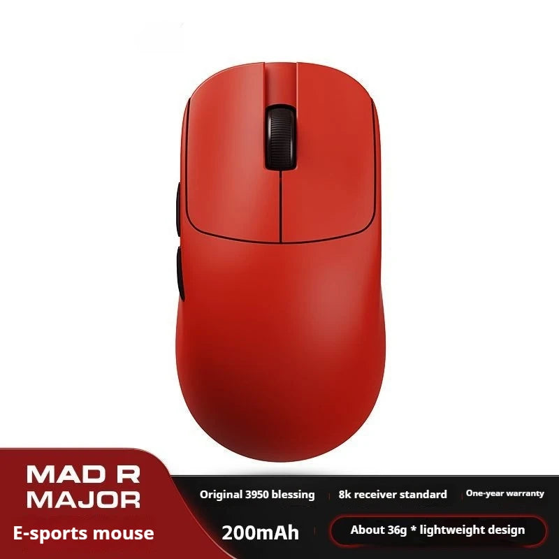 Atk Vxe Vgn Mad R Major Ultra-Lightweight Wireless Mouse Ergonomic Game Dual-Mode Esports Office Mouse Paw3395 Gift