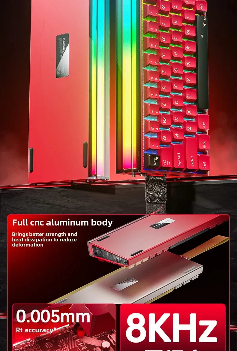 New AULA HERO 68HE/ULTRA INSTOCK Magnetic Switch Gaming Keyboard&Mouse E-sport Custom Mechanical Wired Keyboard Accessories