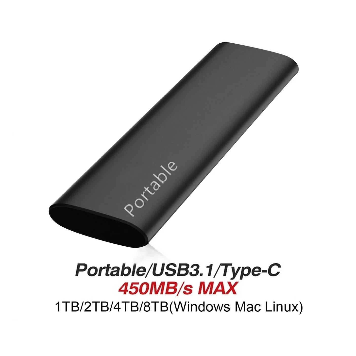 2026 External SSD Hard Drive 1TB External Hard Disk 2TB High-Speed hard ssd USB 3.1 Mobile Solid State Drive for Notebook Laptop