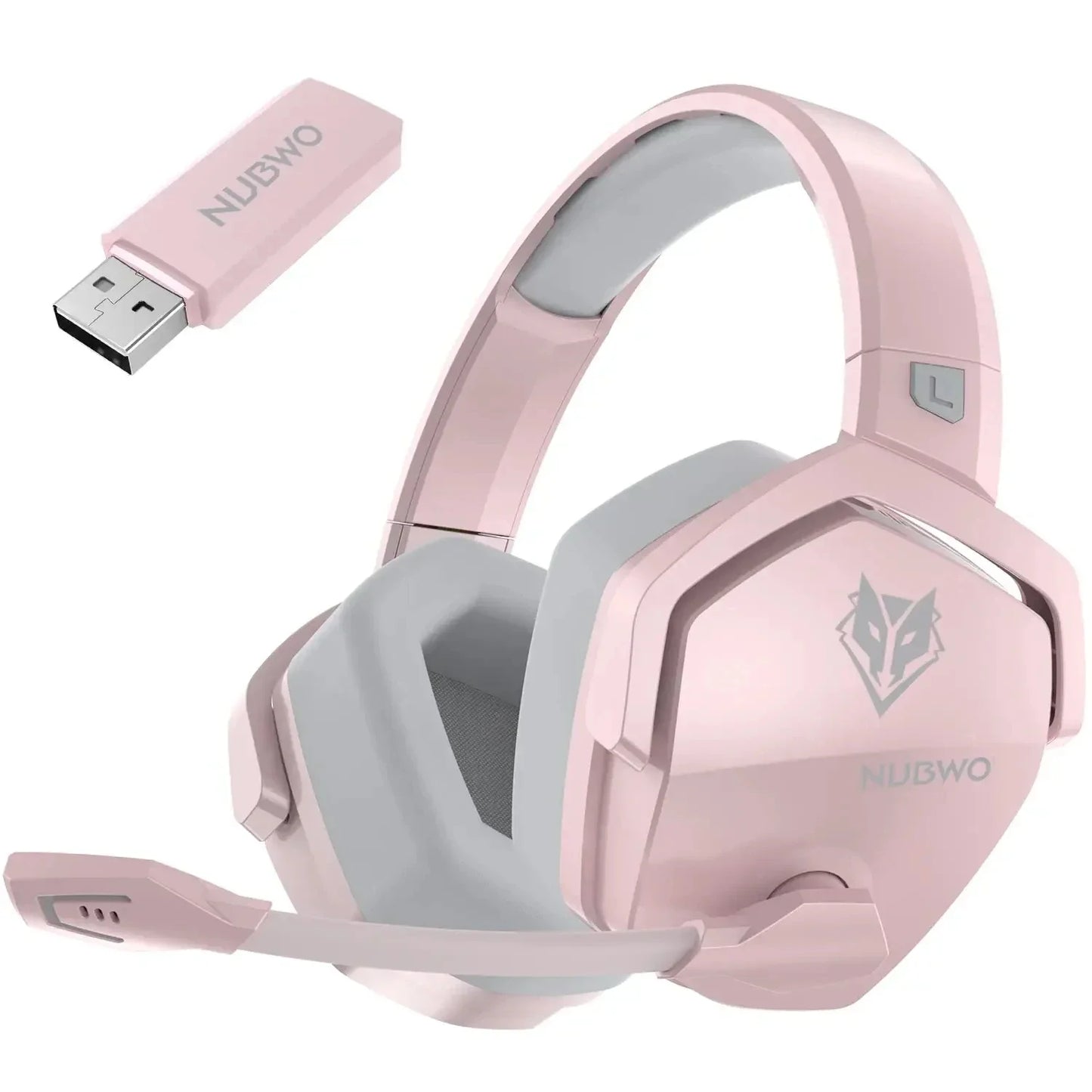 NUBWO G06 Pro Wireless Headsets Gamer with Charging Station for Headset and PS5 Controller Gaming Headphones Long Battery Life
