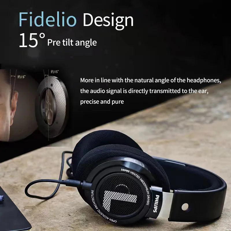 Philips SHP9500 HiFi Precision Stereo Headphones for Music Mobile Computer Gaming Open HD Mic Call Wired Headset Original 100%