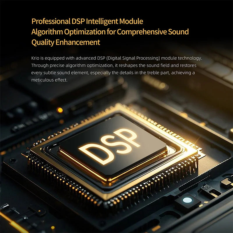 KZ Krio TWS Lossless headphones Sound quality Dual motor Redefines Professional-grade audio Bluetooth 5.3 headphones