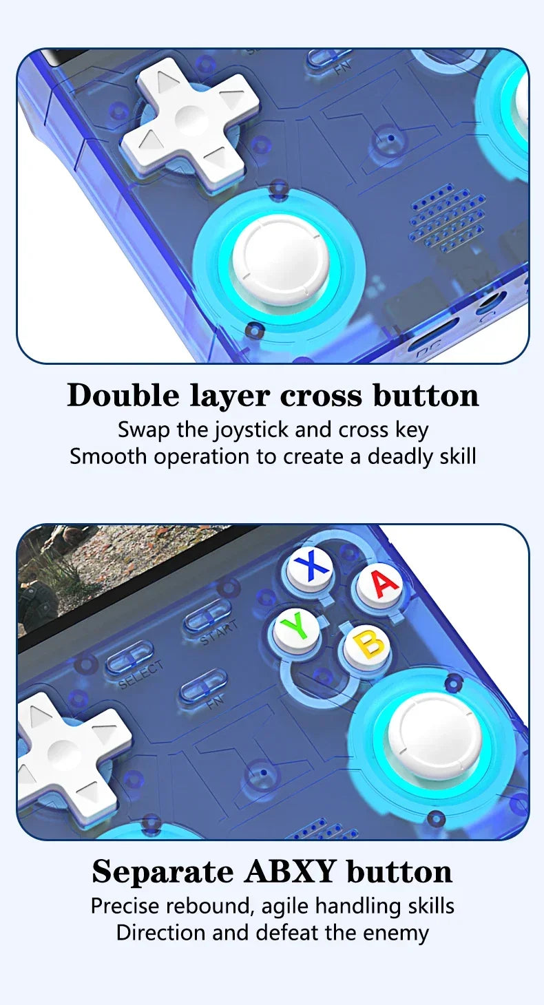 R36 ULTRA 4" IPS Handheld Console – Android , 15000+ Retro Games, 64G/128G, HDMI Output ﻿