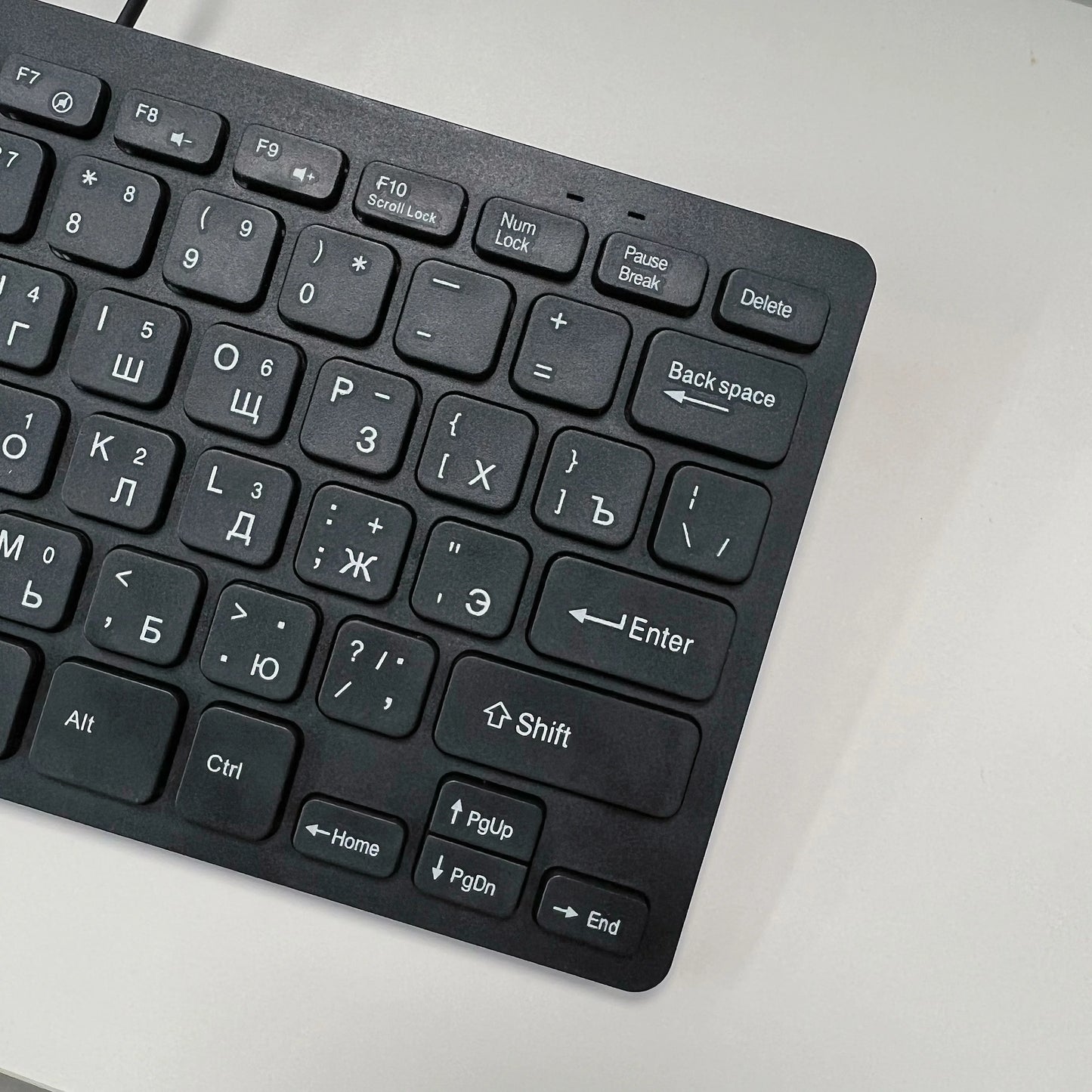 Japanese German Russian French Spanish USB wired mini keyboard Language 78 Keys for Desktop Computer PC Laptop thin