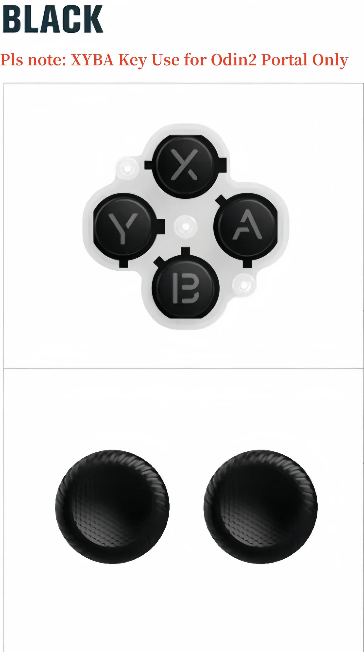 Offical AYN Odin 2 Joystick Cap For Odin 2 Portal/Odin 2 Mini/Odin2 Game Console Rocker Caps Replacement With X A B Y Keys