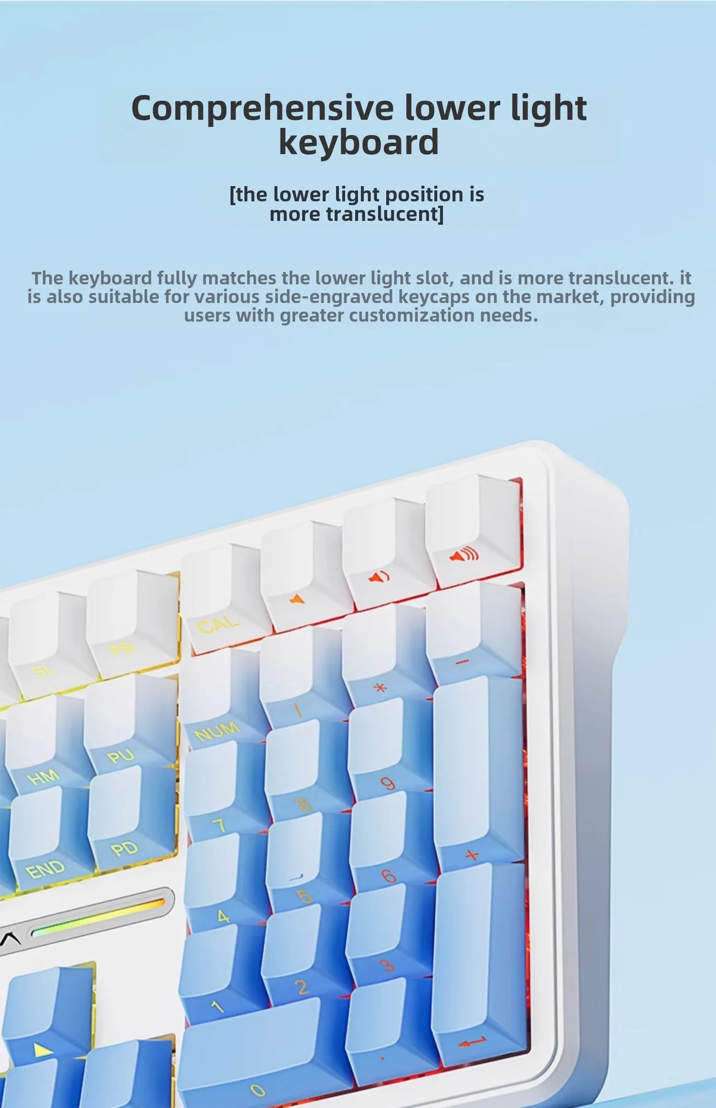 AULA F108/PRO Gaming Keyboard Mechanical RGB Hot Swappable Wireless 2.4G Polling Rate 100% Layout Hifi Switch Custom Accessories