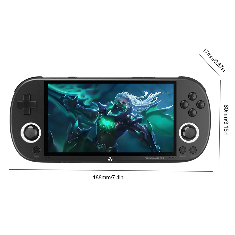 Trimui Smart Pro Handheld Game Console 4.96''IPS Screen Linux System RGB Joystick Video Game Console Gift 30000+ Games