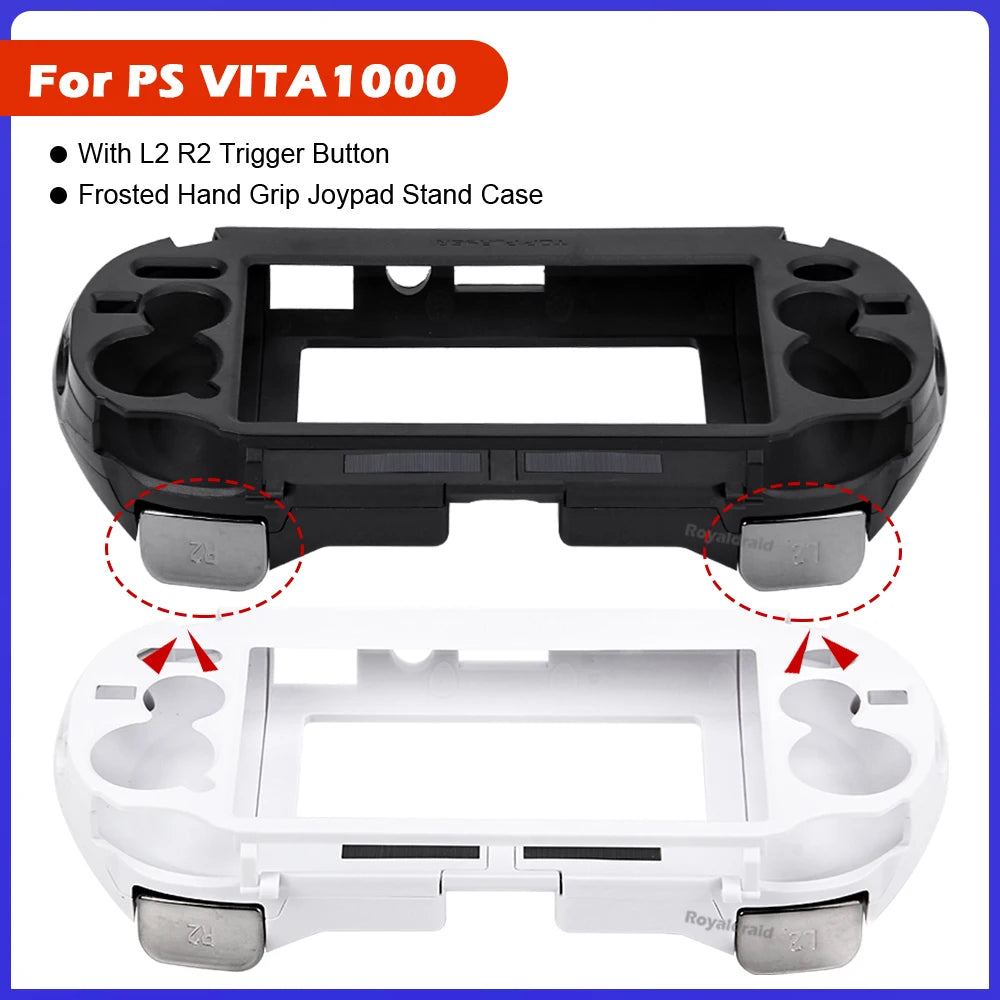 Black Replacement Hand Grip Joypad Stand Case with L2 R2 Trigger Button For PS VITA 1000/PSV1000/PS Vita1000 Game Accessories