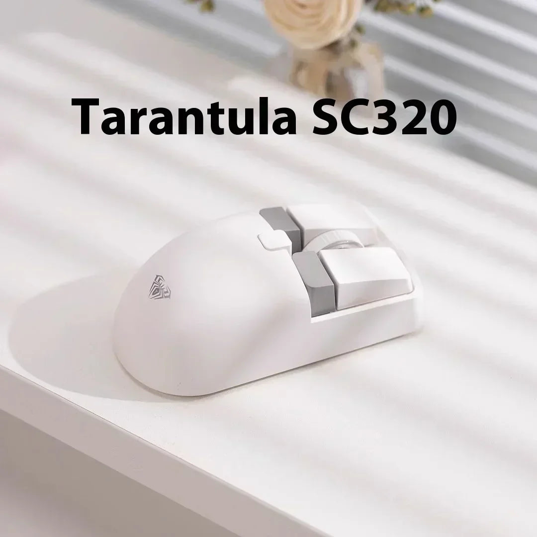Aula SC320 Dual-Mode 2.4G Bluetooth Wireless Rechargeable 4000dpi Gaming Mouse Cute Girls Customized Laptop Office Accessories