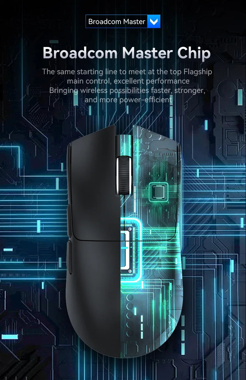 Attack Shark X11 Wireless mouse, three-mode connection 2.4GHz/ wired/Bluetooth PAW3311 22000DPI RGB magnetic charging dock mouse