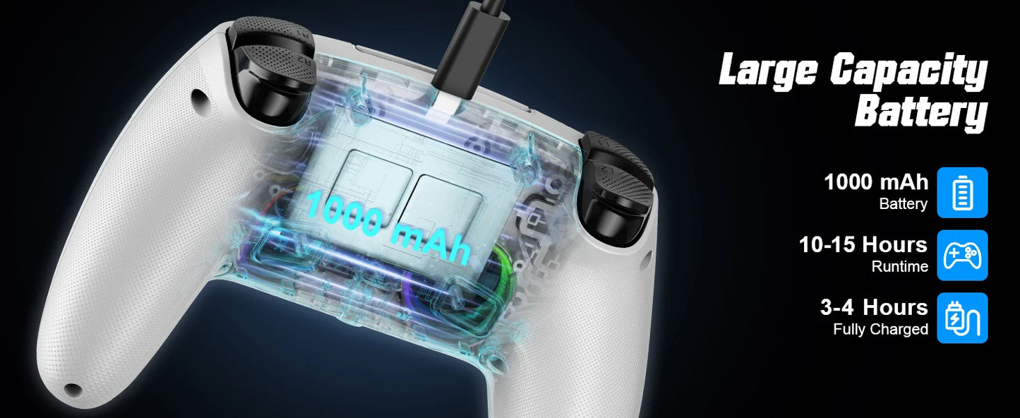 For Playstation 5 Wireless Controller For Ps5 Pc Console Controller With Turbo Dual Sense Vibrate Programming Bluetooth Gamepad