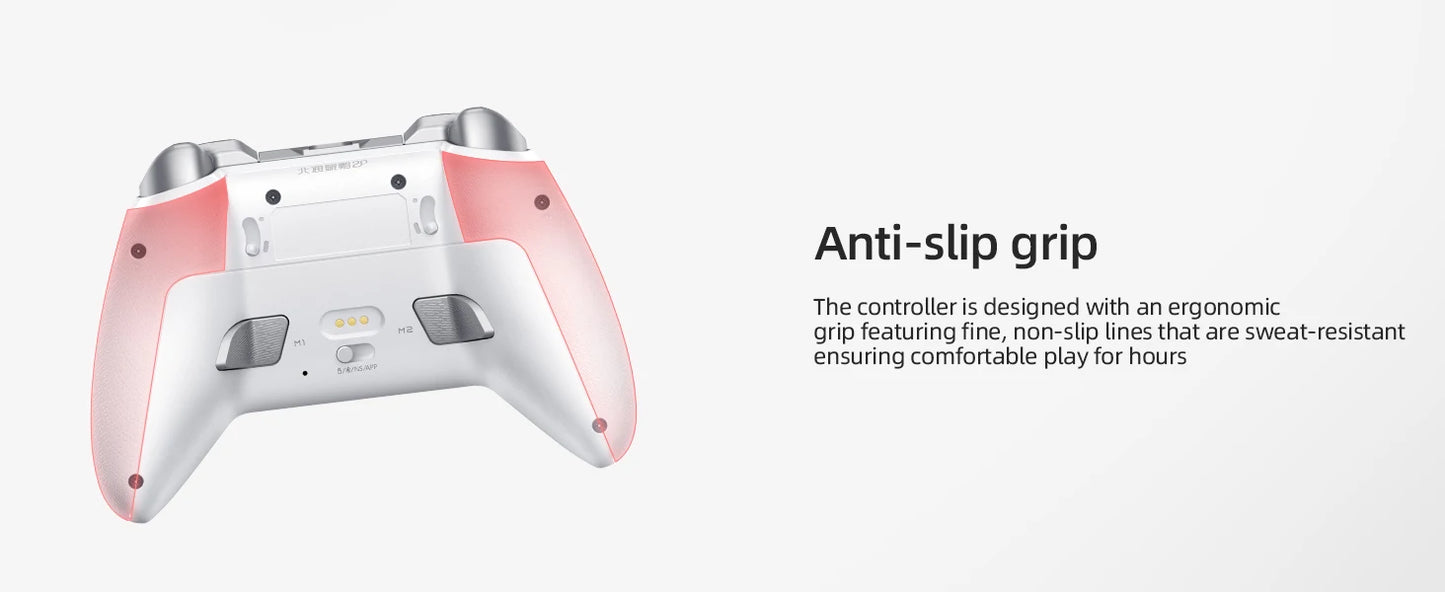 BEITONG Kunpeng20/KP20 Wireless Game Controller TMR Joysticks Hall Effect Triggers Gamepad for PC/Switch/iOS/Android/Steam Deck