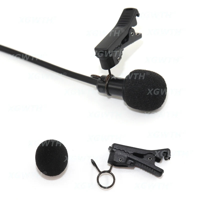 Lavalier Lapel Microphone ECM7 Tie Clip Mic for Sony UTX V1 D21 D11 UWP for Sennheiser Wireless Transmitter System 3.5mm Plug