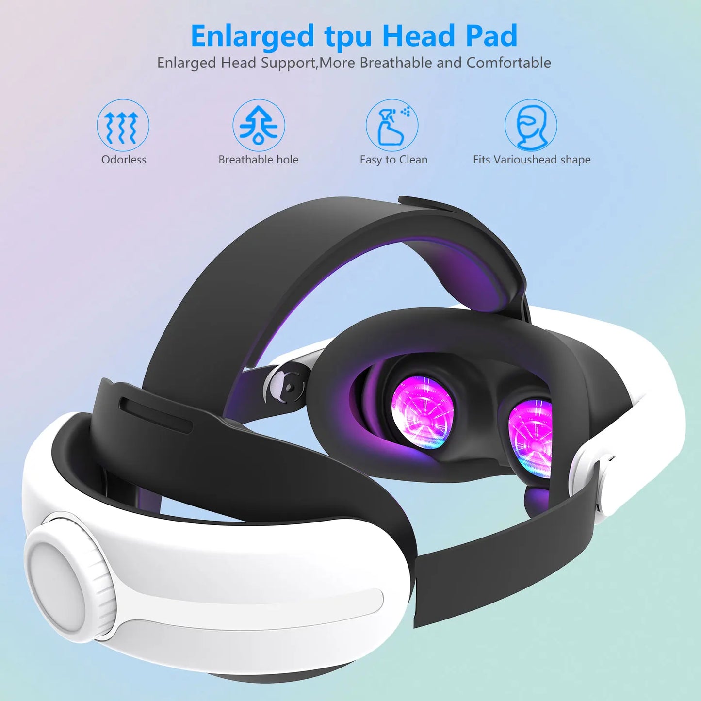 For Oculus Meta Quest 3/3s Head Strap Accessories Enhanced Comfort Support Reduce Strain for Extended Gaming Sessions