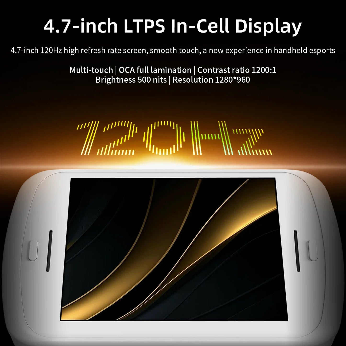 ANBERNIC RG Slide Video Game Consoles 4.7'' LTPS InCell 120Hz Touchscreen DP Output Unisoc Processor Android 13 AI-enabled Gifts