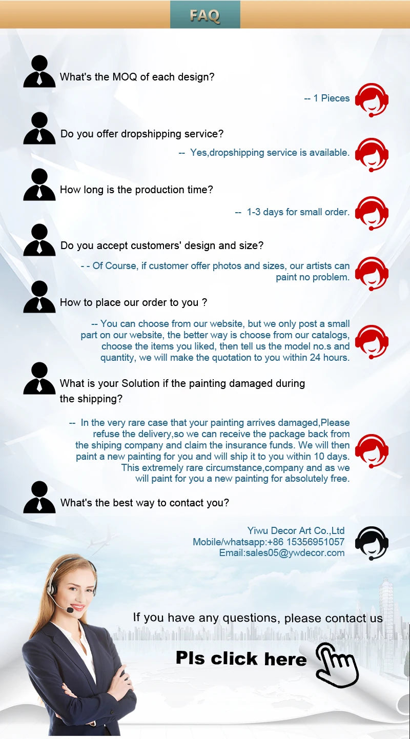 YWDECOR Custom Painting Canvas HD Print Customized Your Picture Personalized Wall Art Poster Photos for Living Room Home Decor