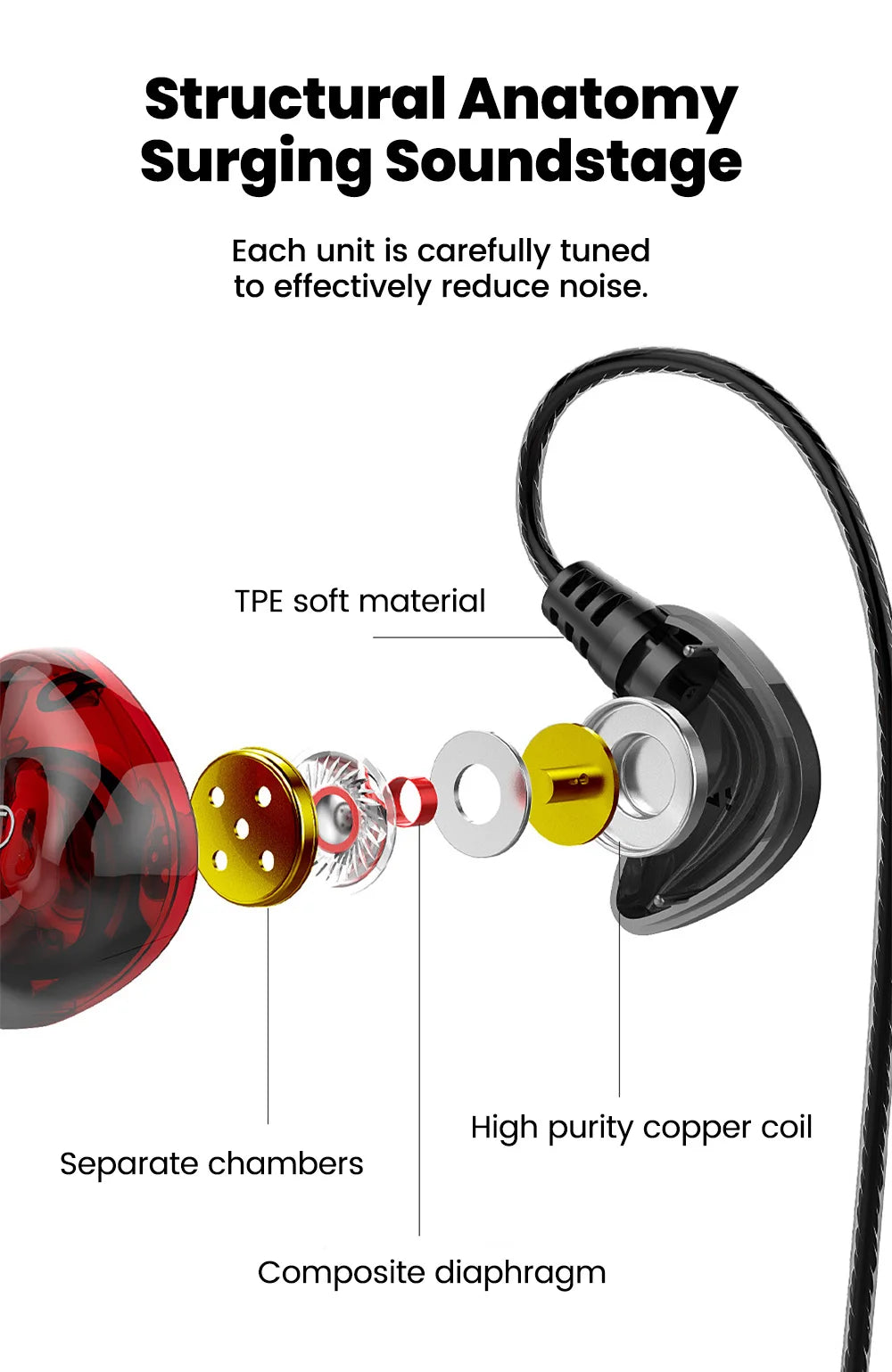 OLAF 3.5mm Type C Earphone Handsfree Headphones Wired With Mic Earbuds Bass Stereo Hifi Headset Gaming For Samsung Xiaomi Tablet
